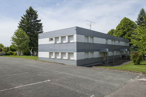 Angle sud-est, façade postérieure est, pignon sud de l'administration. © Région Bourgogne-Franche-Comté, Inventaire du patrimoine