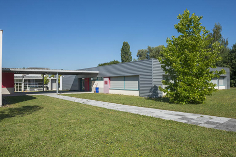 Angle sud-est du bâtiment de maintenance.(ex-Léger) © Région Bourgogne-Franche-Comté, Inventaire du patrimoine
