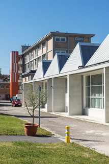 Façade postérieure est du bâtiment des ateliers et de l'administration. (ex-Léger) © Région Bourgogne-Franche-Comté, Inventaire du patrimoine
