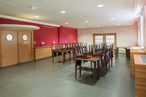 Salle du restaurant d'application. © Région Bourgogne-Franche-Comté, Inventaire du patrimoine