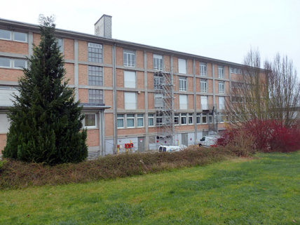 Façade postérieure du bâtiment d'internat, logement, restauration. (ex.Léger) © Région Bourgogne-Franche-Comté, Inventaire du patrimoine