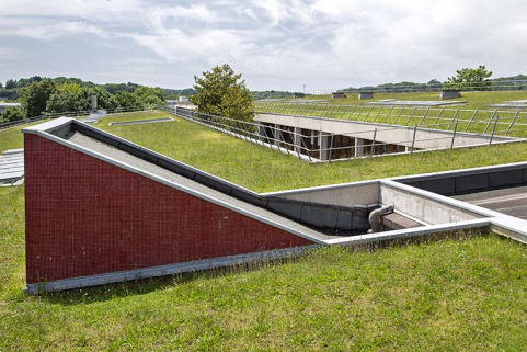 Détail de lucarne sur la terrasse. © Région Bourgogne-Franche-Comté, Inventaire du patrimoine