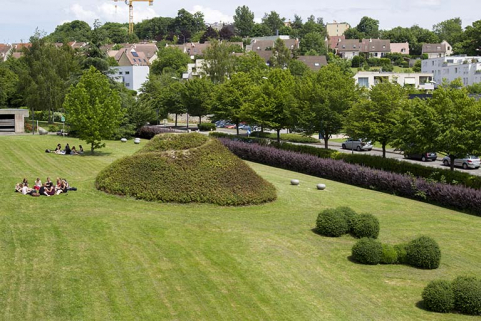 Vue partielle de l'installation paysagère depuis le sud-ouest. © Région Bourgogne-Franche-Comté, Inventaire du patrimoine