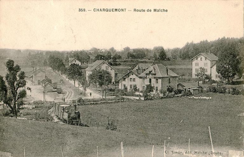 359. - Charquemont - Route de Maîche, entre 1913 et 1920. © Région Bourgogne-Franche-Comté, Inventaire du patrimoine 359. - Charquemont - Route de Maîche, entre 1913 et 1920. © Région Bourgogne-Franche-Comté, Inventaire du patrimoine