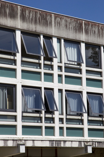 Détail de façade postérieure - ouest - de l'externat. © Région Bourgogne-Franche-Comté, Inventaire du patrimoine