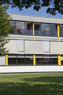 Détail de la façade ouest de l'internat de garçons - externat. © Région Bourgogne-Franche-Comté, Inventaire du patrimoine