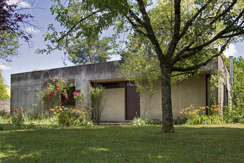 Façade nord du logement de fonction individuel situé au sud de l'administration. © Région Bourgogne-Franche-Comté, Inventaire du patrimoine
