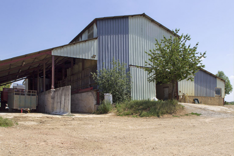 Pignon sud de l'entrepôt agricole. © Région Bourgogne-Franche-Comté, Inventaire du patrimoine