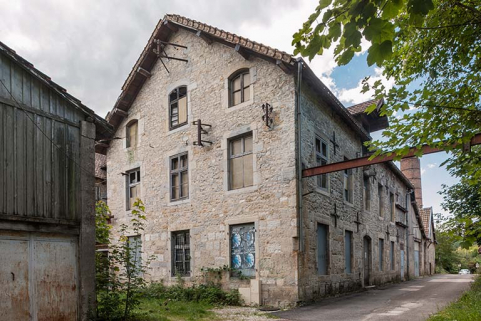 Atelier nord du moulln, vu de trois quarts. © Région Bourgogne-Franche-Comté, Inventaire du patrimoine
