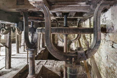 Etage de soubassement. Beffroi du moulin. © Région Bourgogne-Franche-Comté, Inventaire du patrimoine
