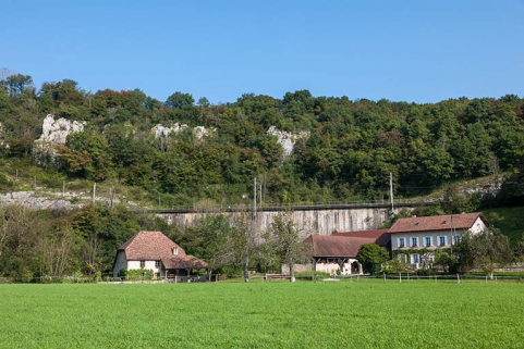 Vue d'ensemble depuis le sud. © Région Bourgogne-Franche-Comté, Inventaire du patrimoine