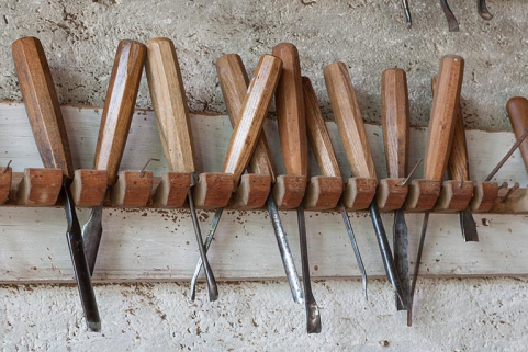 Gouges sur le râtelier. © Région Bourgogne-Franche-Comté, Inventaire du patrimoine