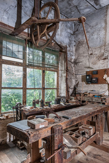 Etabli et tour à pédalier. © Région Bourgogne-Franche-Comté, Inventaire du patrimoine