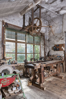 Atelier au rez-de-chaussée surélevé : partie nord. © Région Bourgogne-Franche-Comté, Inventaire du patrimoine
