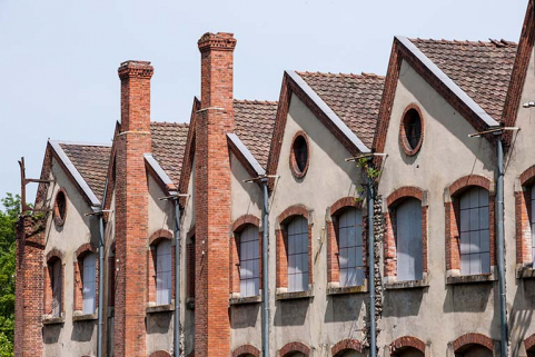 Détail des pignons de l'atelier de fabrication. © Région Bourgogne-Franche-Comté, Inventaire du patrimoine