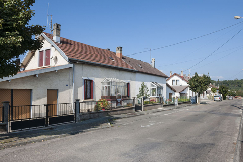 Maisons jumelées sur le côté ouest de la rue Voulot. © Région Bourgogne-Franche-Comté, Inventaire du patrimoine