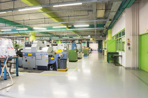 Vue intérieure des ateliers de productique. © Région Bourgogne-Franche-Comté, Inventaire du patrimoine