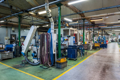 Atelier d'usinage. Vue de trois quarts. © Région Bourgogne-Franche-Comté, Inventaire du patrimoine