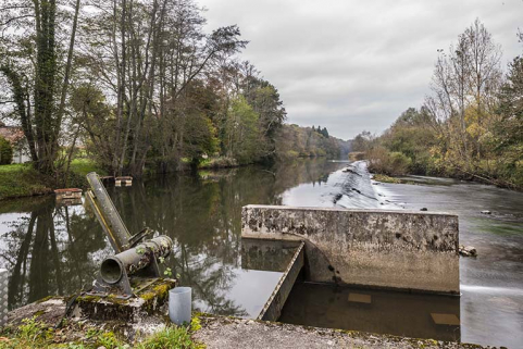 Le barrage sur l'Ognon. © Région Bourgogne-Franche-Comté, Inventaire du patrimoine