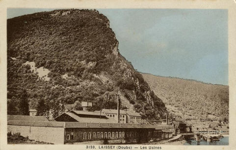 Laissey (Doubs) - Les Usines, carte postale, s.d. [début 20e siècle]. © Région Bourgogne-Franche-Comté, Inventaire du patrimoine