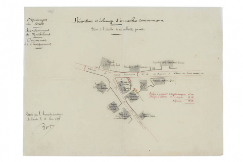 Aliénation et échange d'immeubles communaux [rue du Château], 12 juin 1898 © Région Bourgogne-Franche-Comté, Inventaire du patrimoine