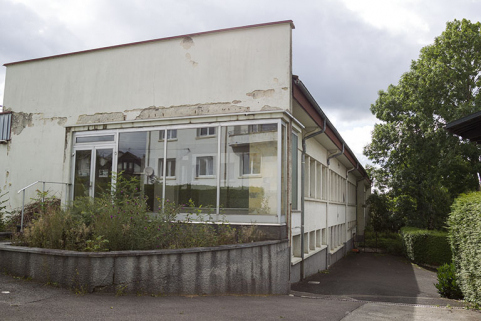 Usine, corps de bâtiment ancien : façades antérieure et latérale droite. © Région Bourgogne-Franche-Comté, Inventaire du patrimoine