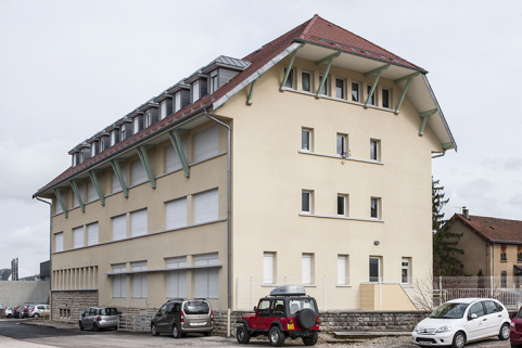 Angle sud-ouest et pignon sud de l'internat. © Région Bourgogne-Franche-Comté, Inventaire du patrimoine