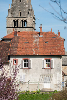 Pignon postérieur de la maison de fonction, 9 place Notre Dame. © Région Bourgogne-Franche-Comté, Inventaire du patrimoine