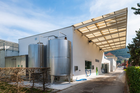 Angle nord-ouest de la halle de génie alimentaire. © Région Bourgogne-Franche-Comté, Inventaire du patrimoine