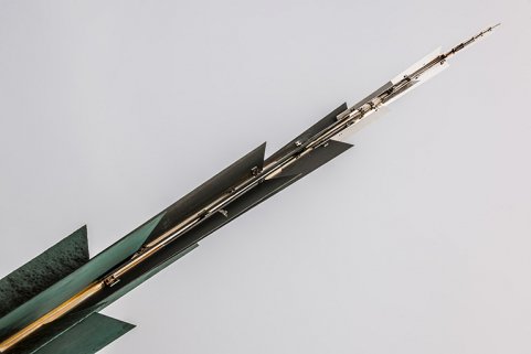 Détail de la flèche. © Région Bourgogne-Franche-Comté, Inventaire du patrimoine