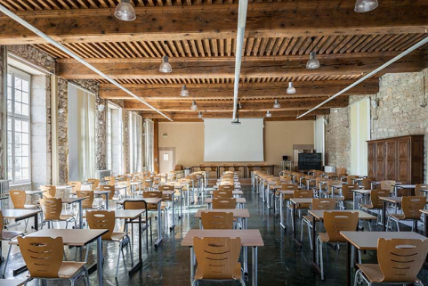 Internat, salle d'étude du 1er étage. © Région Bourgogne-Franche-Comté, Inventaire du patrimoine  Internat, salle d'étude du 1er étage. © Région Bourgogne-Franche-Comté, Inventaire du patrimoine