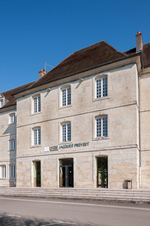 Avant-corps central de la façade  postérieure de l'externat. © Région Bourgogne-Franche-Comté, Inventaire du patrimoine