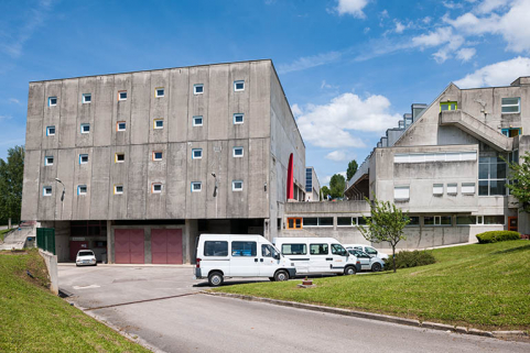 Pignons Sud des bâtiments, atelier et internat. © Région Bourgogne-Franche-Comté, Inventaire du patrimoine Pignons Sud des bâtiments, atelier et internat. © Région Bourgogne-Franche-Comté, Inventaire du patrimoine