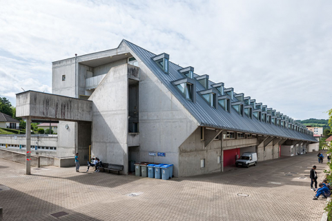Façades et pignon nord du bâtiment internat-administration. © Région Bourgogne-Franche-Comté, Inventaire du patrimoine Façades et pignon nord du bâtiment internat-administration. © Région Bourgogne-Franche-Comté, Inventaire du patrimoine