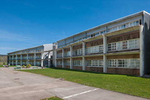 Externat : façades sur rue intérieure, partie Nord. © Région Bourgogne-Franche-Comté, Inventaire du patrimoine