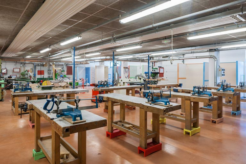 Atelier menuiserie SEGPA. © Région Bourgogne-Franche-Comté, Inventaire du patrimoine