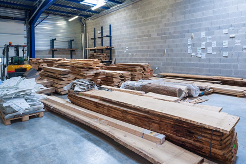 Ateliers : stockage bois. © Région Bourgogne-Franche-Comté, Inventaire du patrimoine