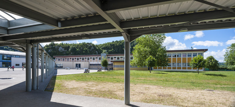 Restauration : passage et préau . © Région Bourgogne-Franche-Comté, Inventaire du patrimoine