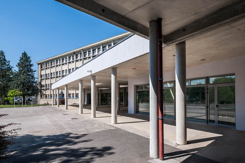 Liaison entre bâtiments : détail. © Région Bourgogne-Franche-Comté, Inventaire du patrimoine