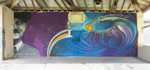 Frise réalisée par les élèves en hommage à Ferdinand Fillod © Région Bourgogne-Franche-Comté, Inventaire du patrimoine