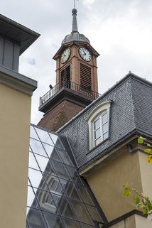  Jonction ailes Ouest et Sud dominé par le clocher de la tour des Jacobins. © Région Bourgogne-Franche-Comté, Inventaire du patrimoine