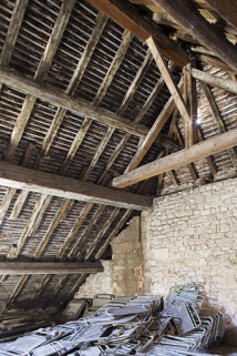 Maison Bonotte : détail de la charpente. © Région Bourgogne-Franche-Comté, Inventaire du patrimoine Maison Bonotte : détail de la charpente. © Région Bourgogne-Franche-Comté, Inventaire du patrimoine