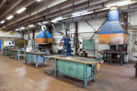 Atelier : forge, vue intérieure. © Région Bourgogne-Franche-Comté, Inventaire du patrimoine