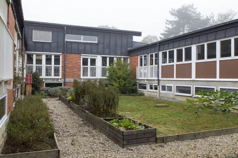 Une cour intérieure de l'externat. © Région Bourgogne-Franche-Comté, Inventaire du patrimoine