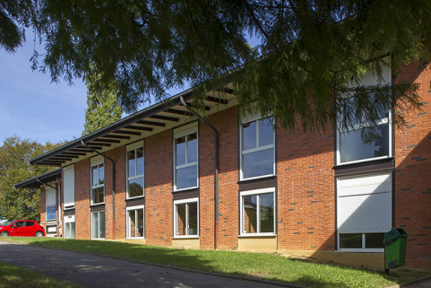 Détail de la façade postérieure est de l'internat. © Région Bourgogne-Franche-Comté, Inventaire du patrimoine