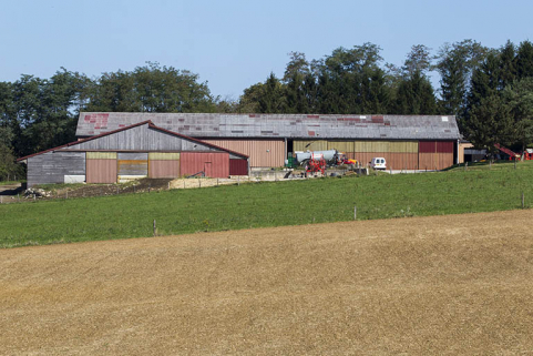 La ferme et les deux étables vues du sud. © Région Bourgogne-Franche-Comté, Inventaire du patrimoine