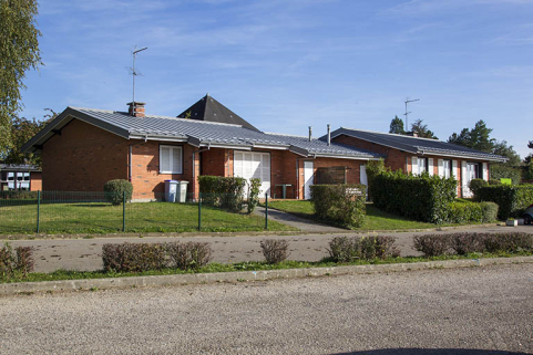 Logements : vue postérieure sur rue des deux logements nord.  © Région Bourgogne-Franche-Comté, Inventaire du patrimoine