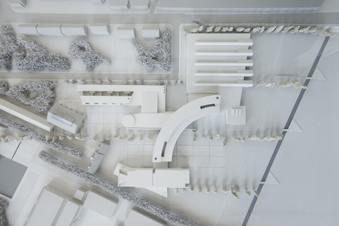 Maquette du lycée. © Région Bourgogne-Franche-Comté, Inventaire du patrimoine