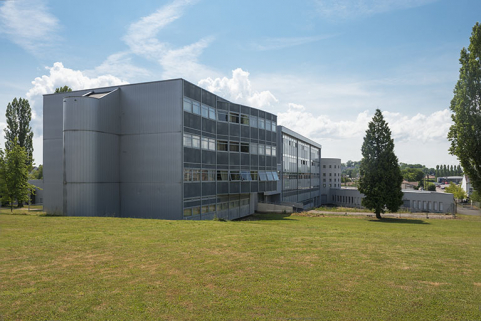 Vue d'ensemble depuis l'angle supérieur nord-ouest de l'externat. © Région Bourgogne-Franche-Comté, Inventaire du patrimoine
