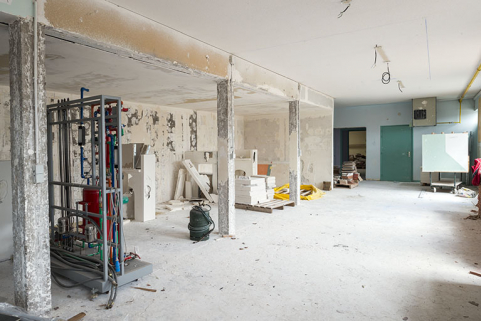 Atelier, bâtiment préfabriqué : plâterie.. © Région Bourgogne-Franche-Comté, Inventaire du patrimoine